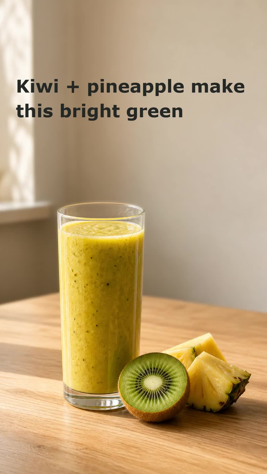 Grüner Kiwi-Ananas-Smoothie